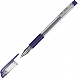 Ручка гелевая Attache Gelios-030,синий стерж, игольчатый ,0,5мм